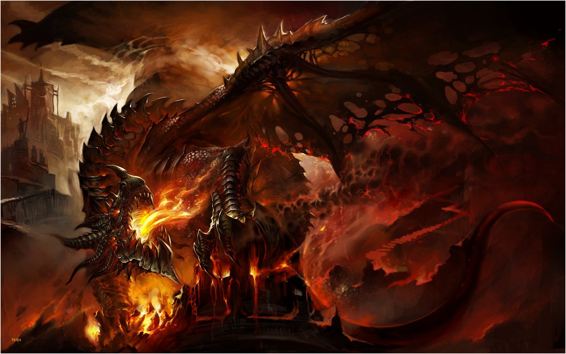 Epic Fire Dragon , HD Wallpaper & Backgrounds