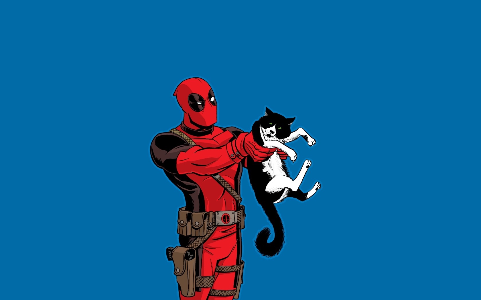 Deadpool Wallpaper - Deadpool Cat , HD Wallpaper & Backgrounds