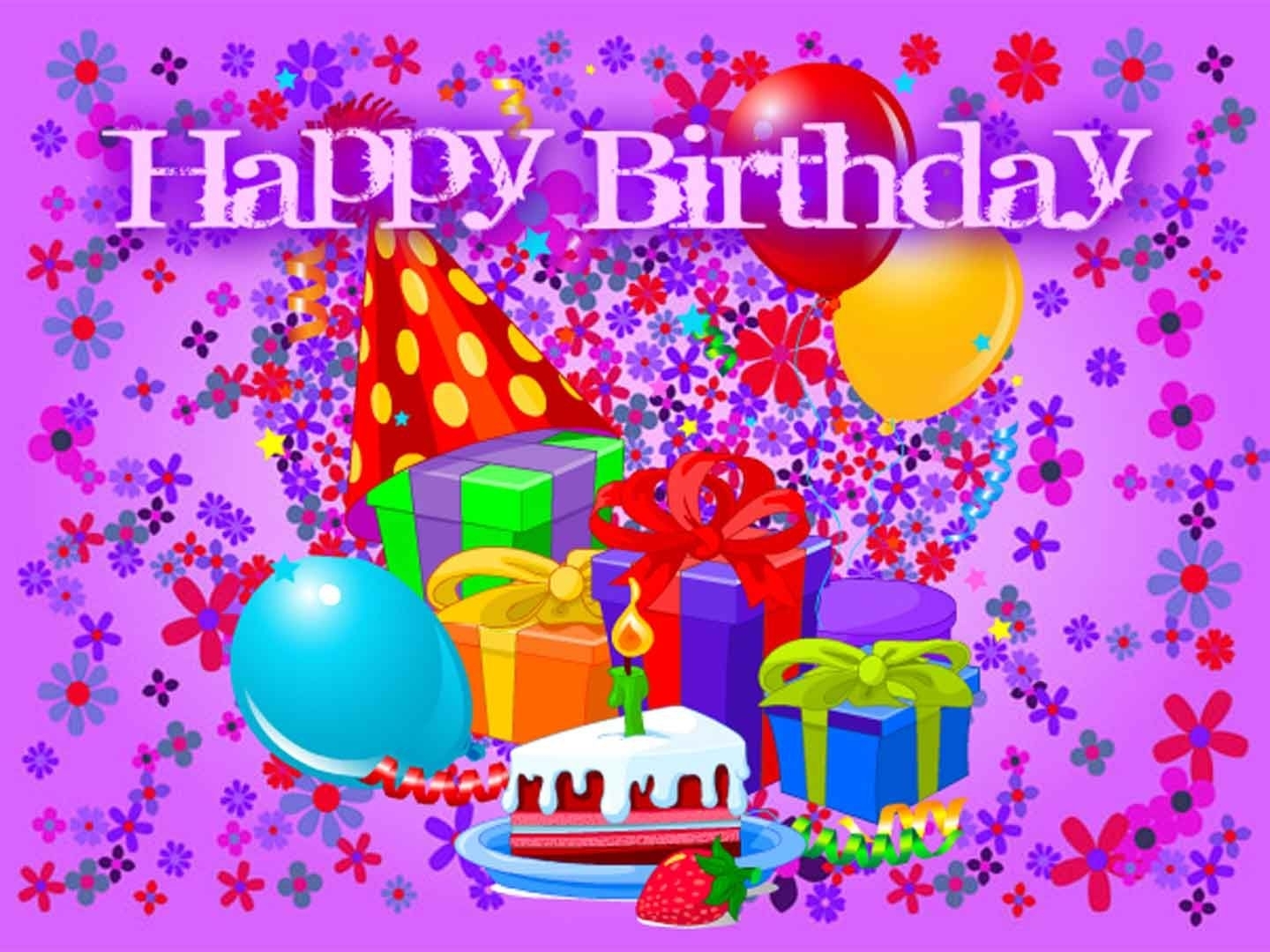 Free Happy Birthday Wallpaper - 1080p Happy Bday Hd , HD Wallpaper & Backgrounds
