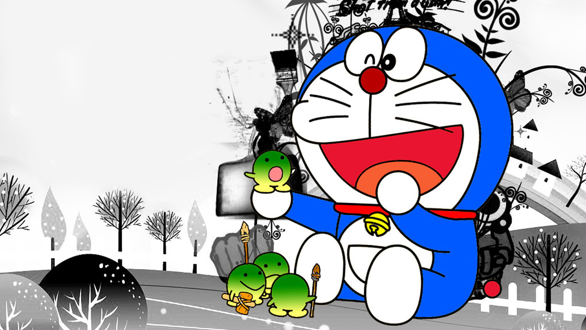Doraemon Wallpaper - Keren Wallpaper Gambar Doraemon , HD Wallpaper & Backgrounds
