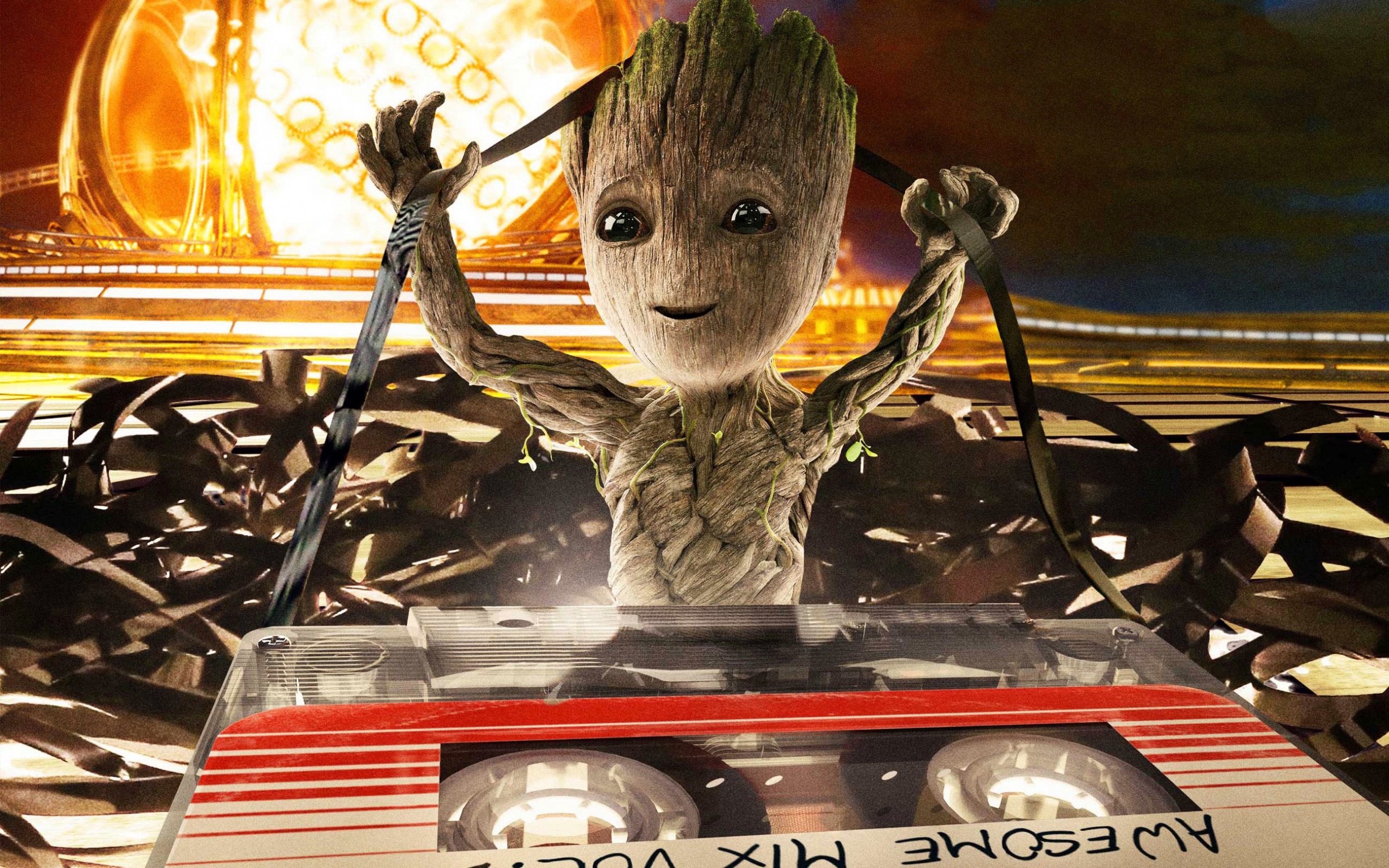 Resolución Original - - Guardians Of The Galaxy Baby Groot , HD Wallpaper & Backgrounds