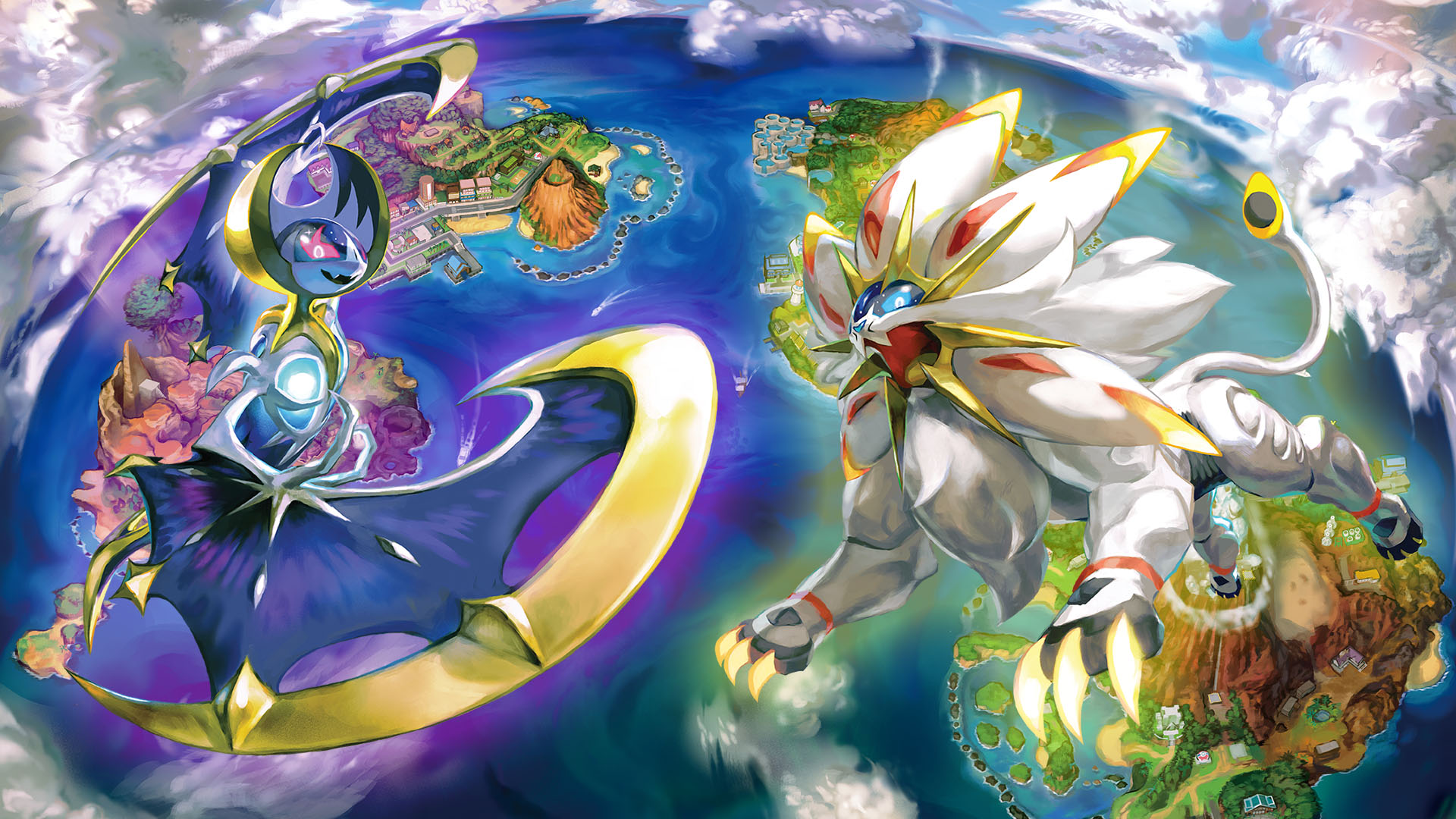 Alola Pokemon World Map , HD Wallpaper & Backgrounds