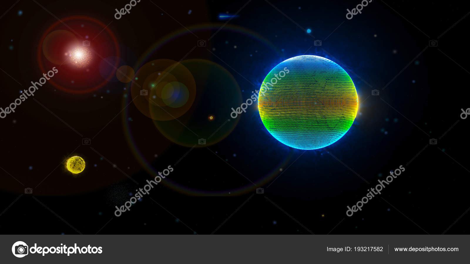 Moon Spinning World Earth Spinning Sun Solar System - Frohes Neues Jahr 2012 , HD Wallpaper & Backgrounds