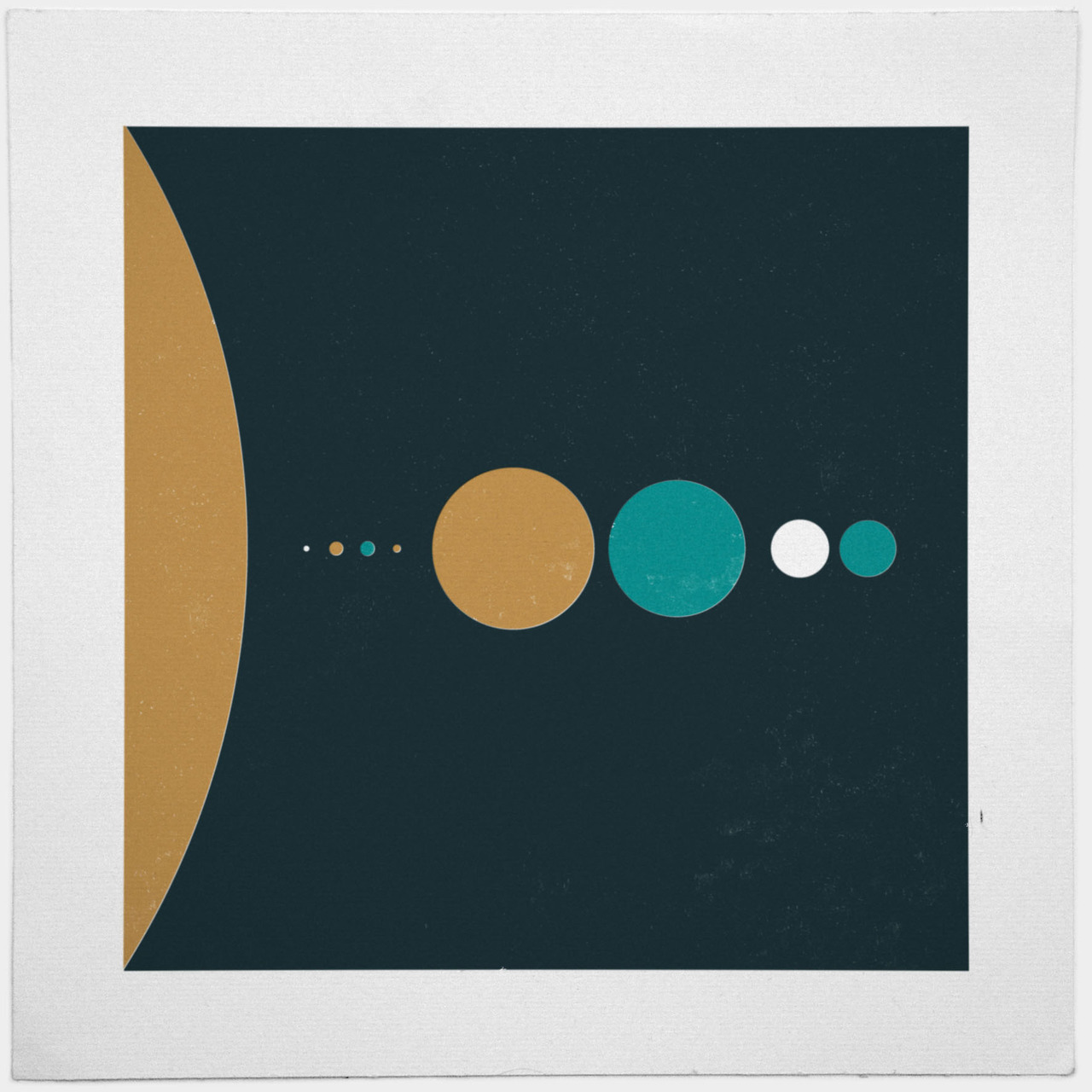 Minimalist Solar System - Circle , HD Wallpaper & Backgrounds