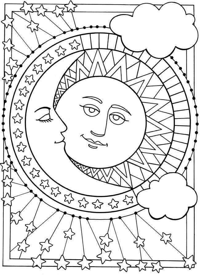 Luna Sol Mandalas - Sun And Moon Colouring , HD Wallpaper & Backgrounds