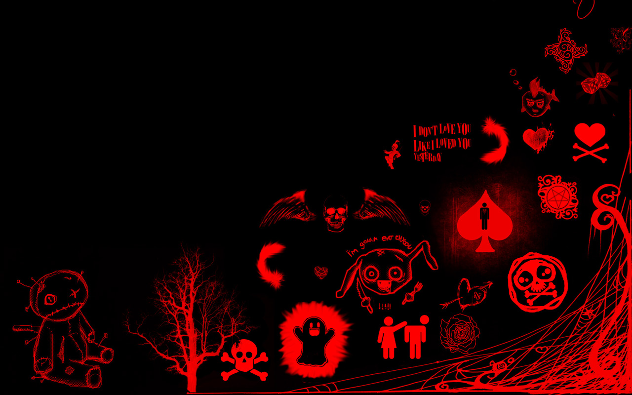Halloween, Emo Style, Red, Rojo, Noche De Brujas Wallpaper - Red Wallpaper Hd Android , HD Wallpaper & Backgrounds