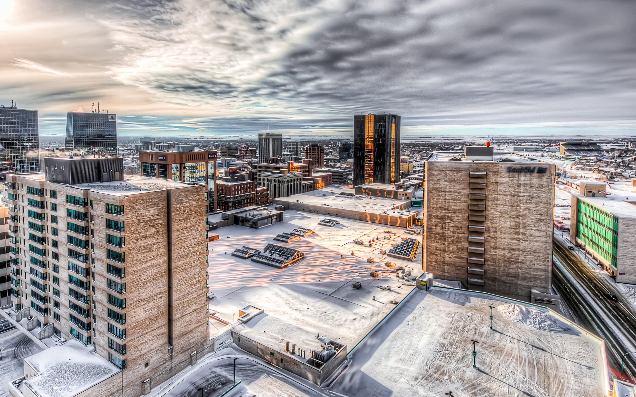 Cityscape, Building, Hdr, Snow, Clouds Wallpapers Hd - Спальный Район Обои , HD Wallpaper & Backgrounds