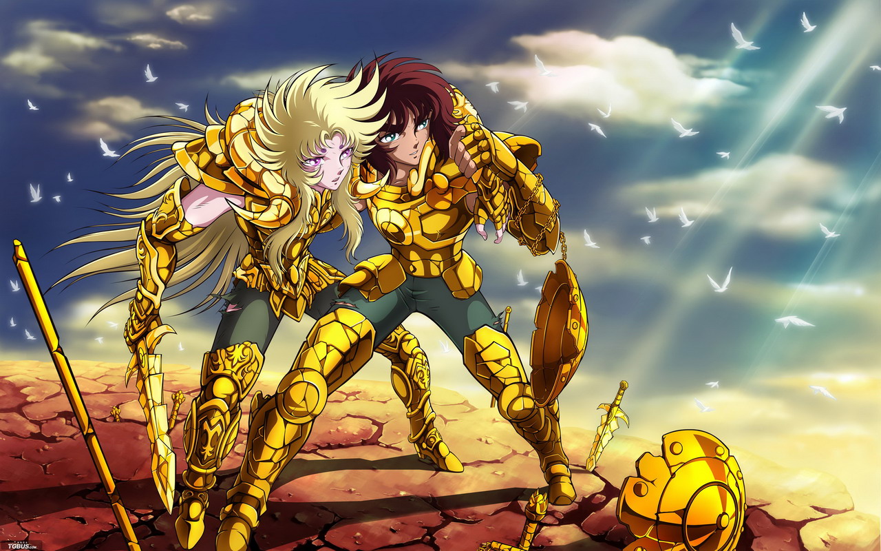 Saint Seiya Fanart00 Hombro Con Hombro - Saint Seiya Fan Art , HD Wallpaper & Backgrounds