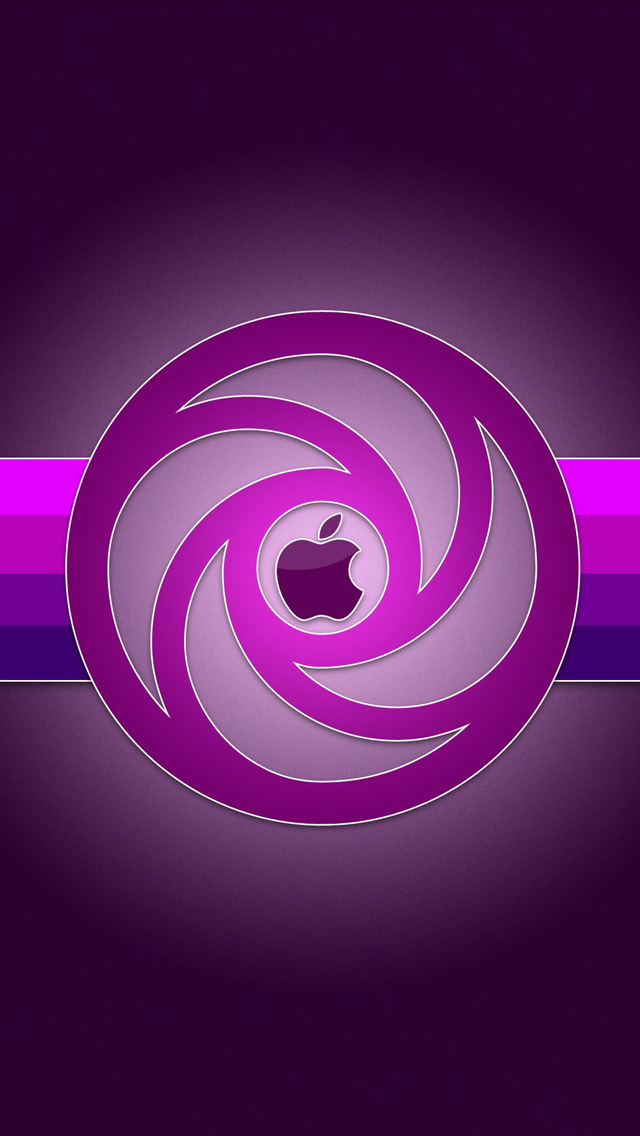 Purple Shelf Iphone Wallpapers Top Iphone Wallpapers - Purple Apple Wallpaper Iphone , HD Wallpaper & Backgrounds