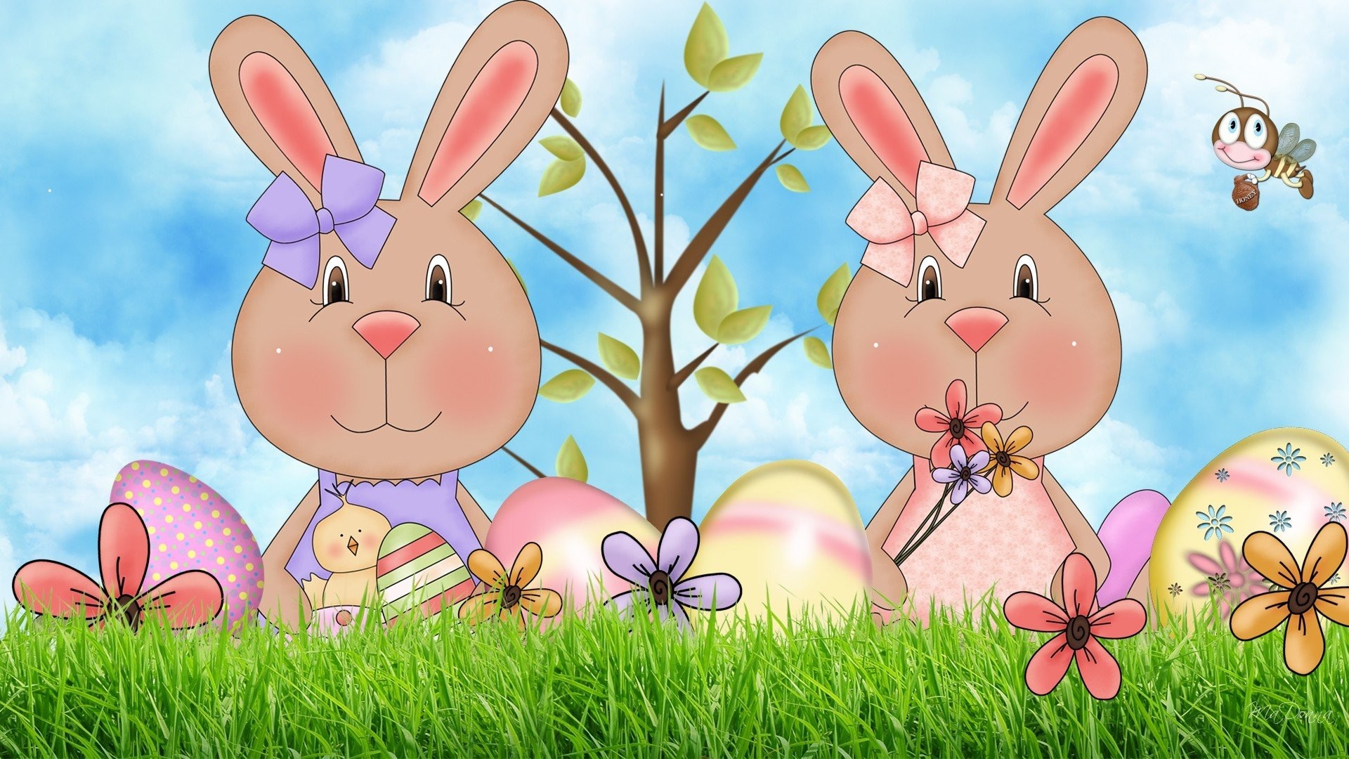 Easter Bunny , HD Wallpaper & Backgrounds