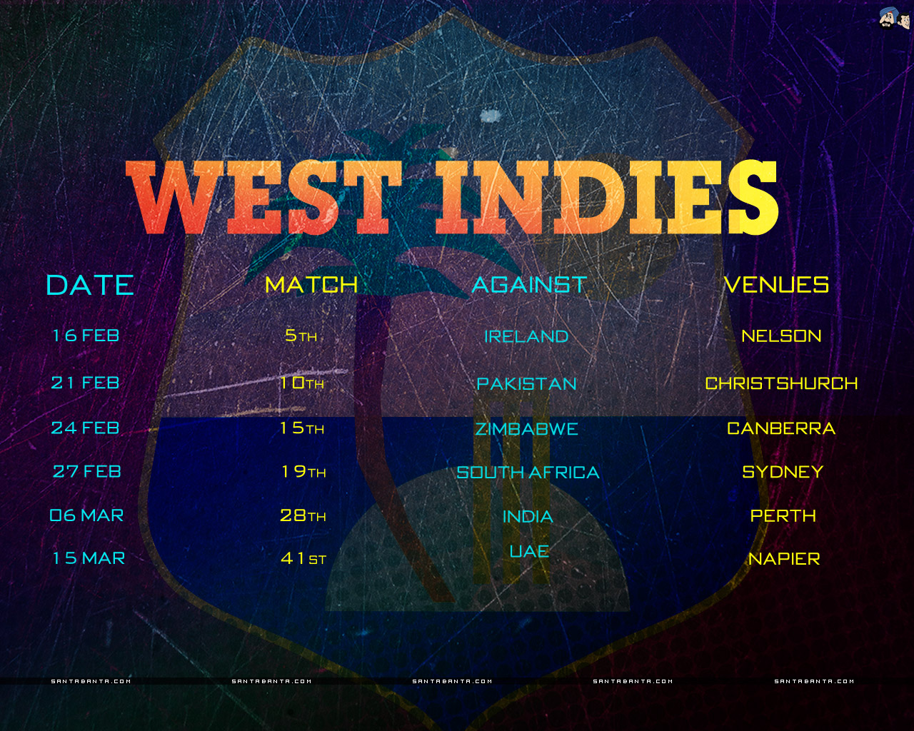 West Indies Icc World Cup 2015 Schedule - Quotes About Team West Indies , HD Wallpaper & Backgrounds