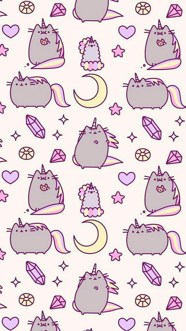 Cute, Kawaii, Pusheen, Unicorn, Wallpaper - Pusheen Background , HD Wallpaper & Backgrounds