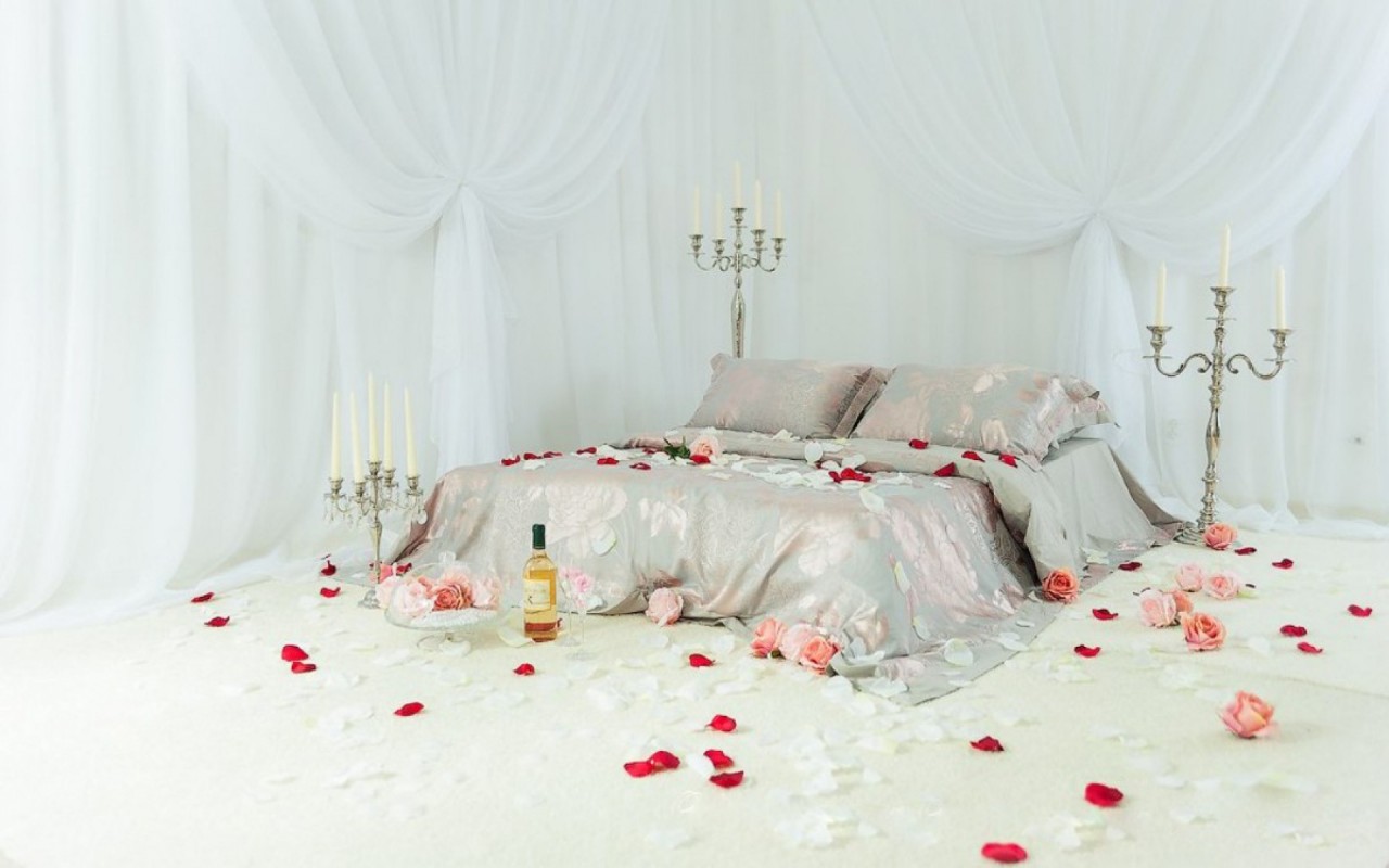 Originalwide Romántico Casa Habitación Wallpapers - Bed Room Photo Background Hd , HD Wallpaper & Backgrounds
