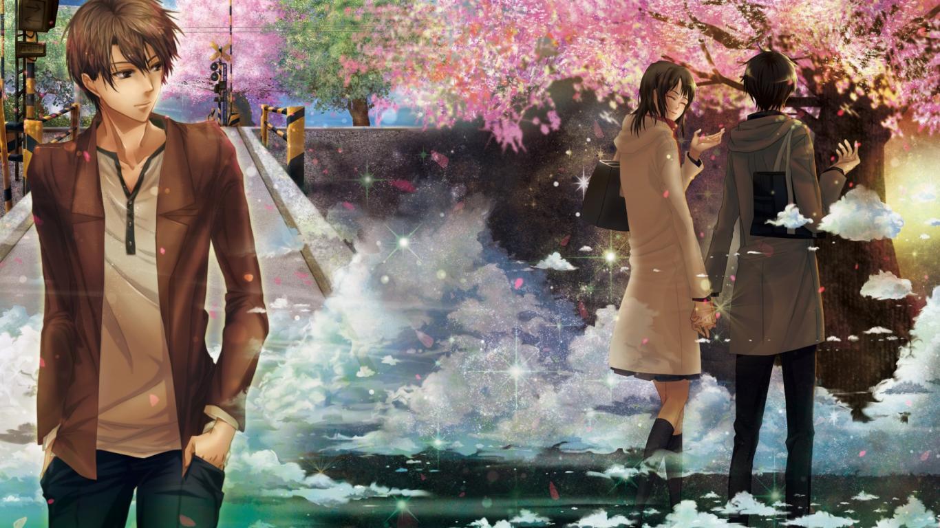 Romantic Anime Wallpaper - Anime Wallpaper Hd Romance , HD Wallpaper & Backgrounds