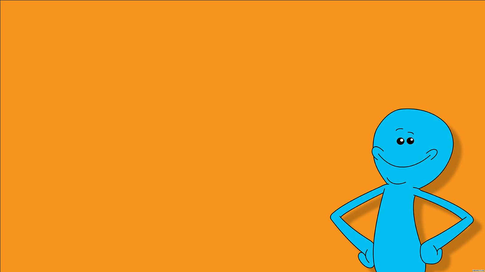 41703 Rick And Morty Mr Meeseeks Wallpaper - Simple Rick And Morty Background , HD Wallpaper & Backgrounds