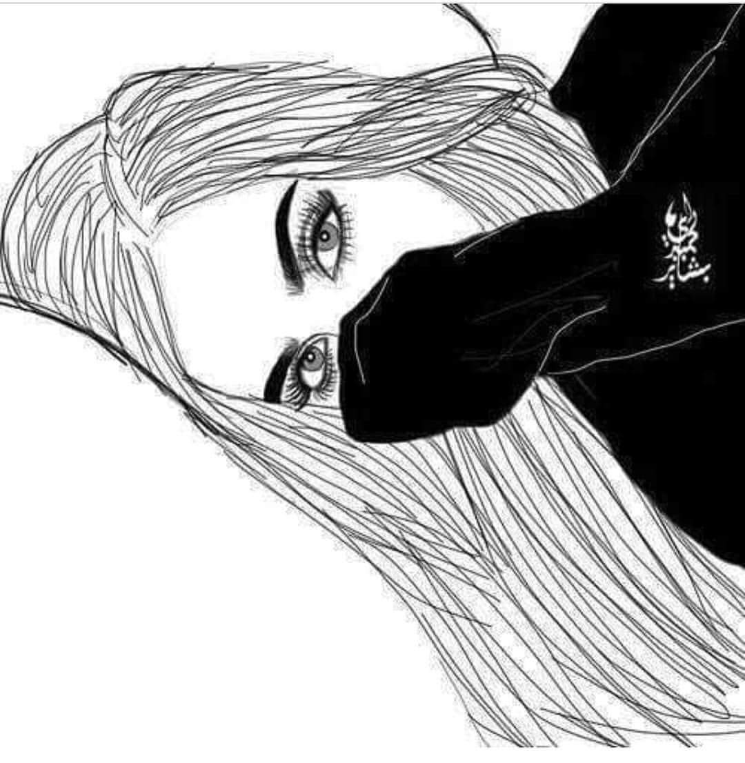 Draw, Girl, Outline, Tumblr, Wallpaper - Girl Drawing , HD Wallpaper & Backgrounds