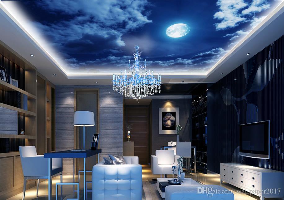 Acquista 3d Wallpapers Bathroom Romantico Cielo Notturno - Romantic 3d Tiles For Bedroom , HD Wallpaper & Backgrounds