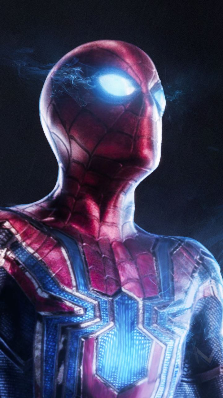 Spider-man, Iron Suit, Art, Movie, Wallpaper - Spiderman Wallpaper Iphone 8 , HD Wallpaper & Backgrounds
