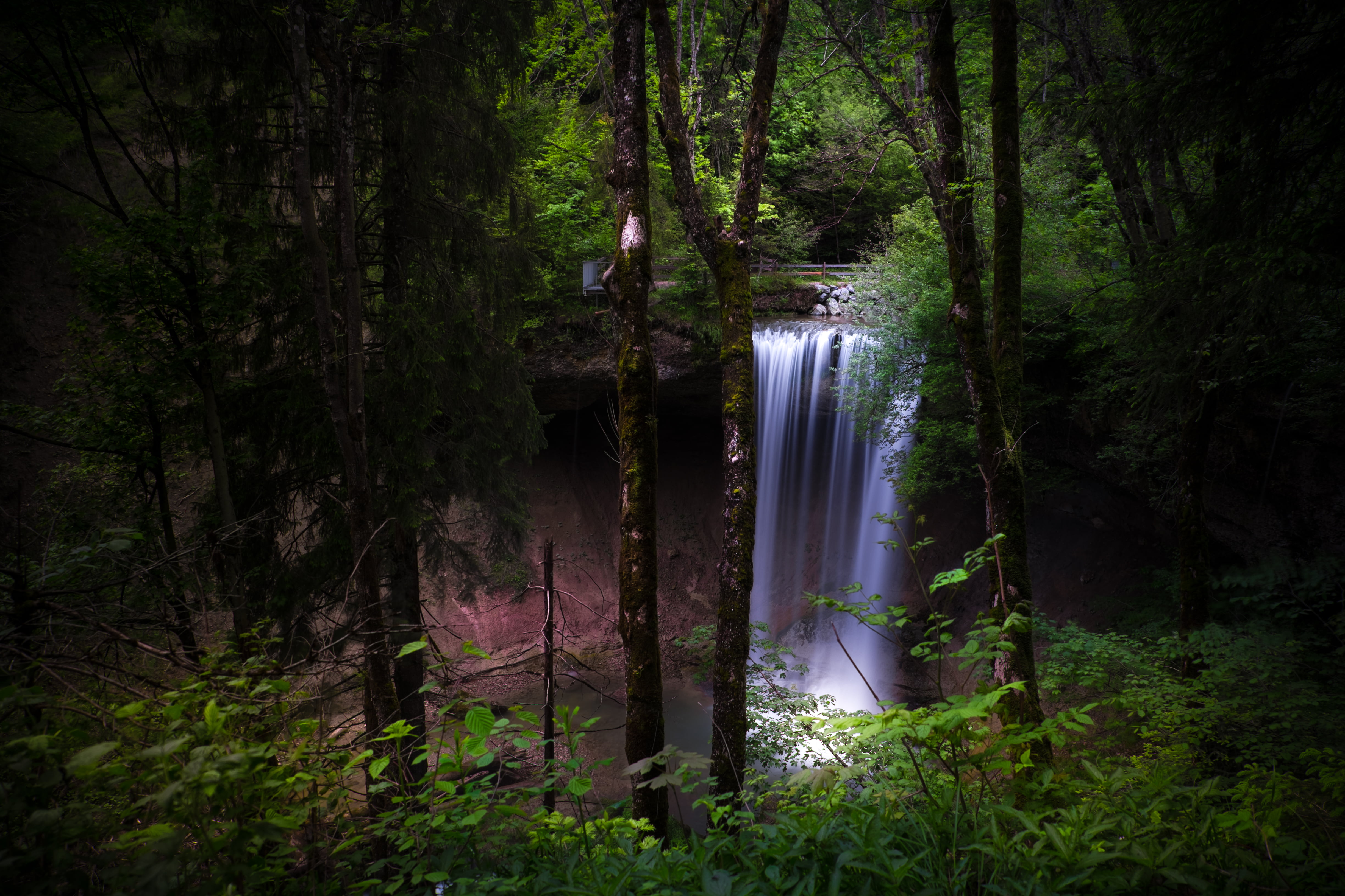 Secret, Waterfall, Untitled, Wasserfall Hd Wallpaper - Old-growth Forest , HD Wallpaper & Backgrounds