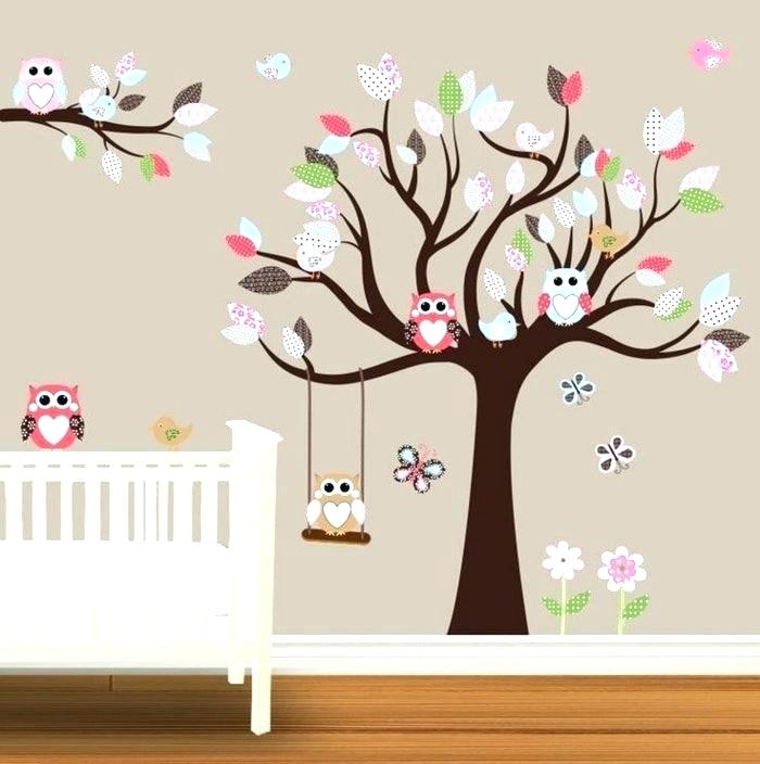 Eulen Wandtattoo - Kinderzimmer Pink , HD Wallpaper & Backgrounds