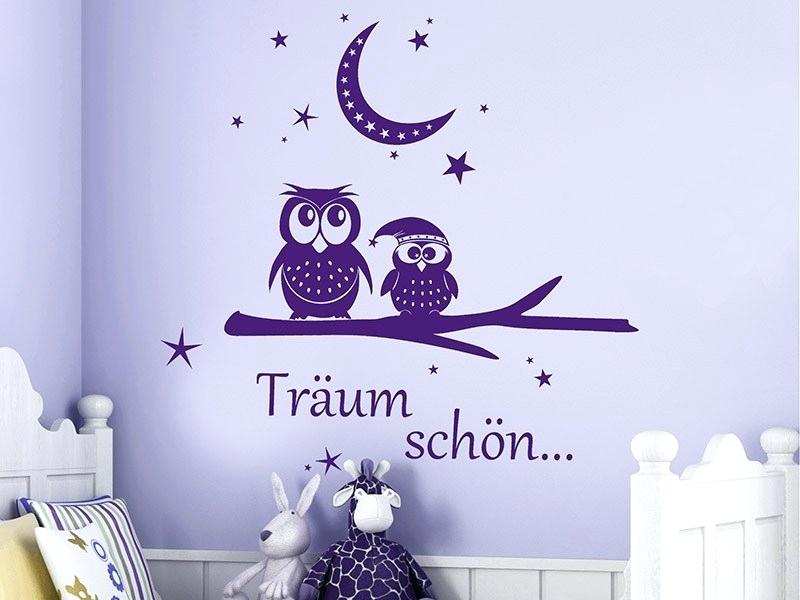 Eulen Wandtattoo - Wandtattoo Eule Kinderzimmer , HD Wallpaper & Backgrounds