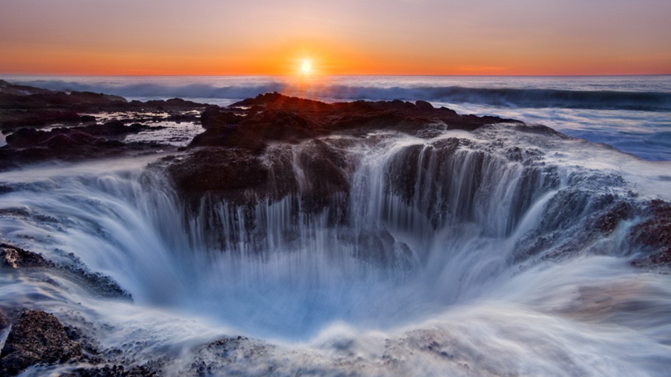 Thor's Well Wallpaper - Thor's Well Oregon Gif , HD Wallpaper & Backgrounds