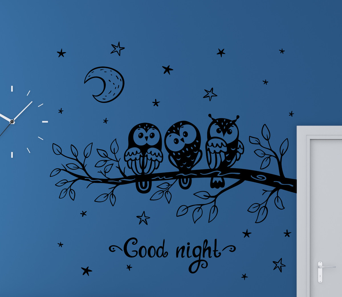 Wall Decal Gute Nacht Eulen - Gute Nacht Bilder Mit Eulen , HD Wallpaper & Backgrounds
