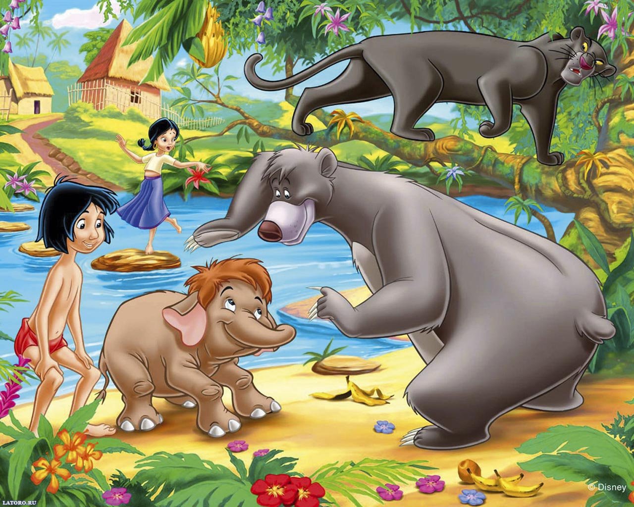 Hd Wallpaper - All Characters In Jungle Book , HD Wallpaper & Backgrounds