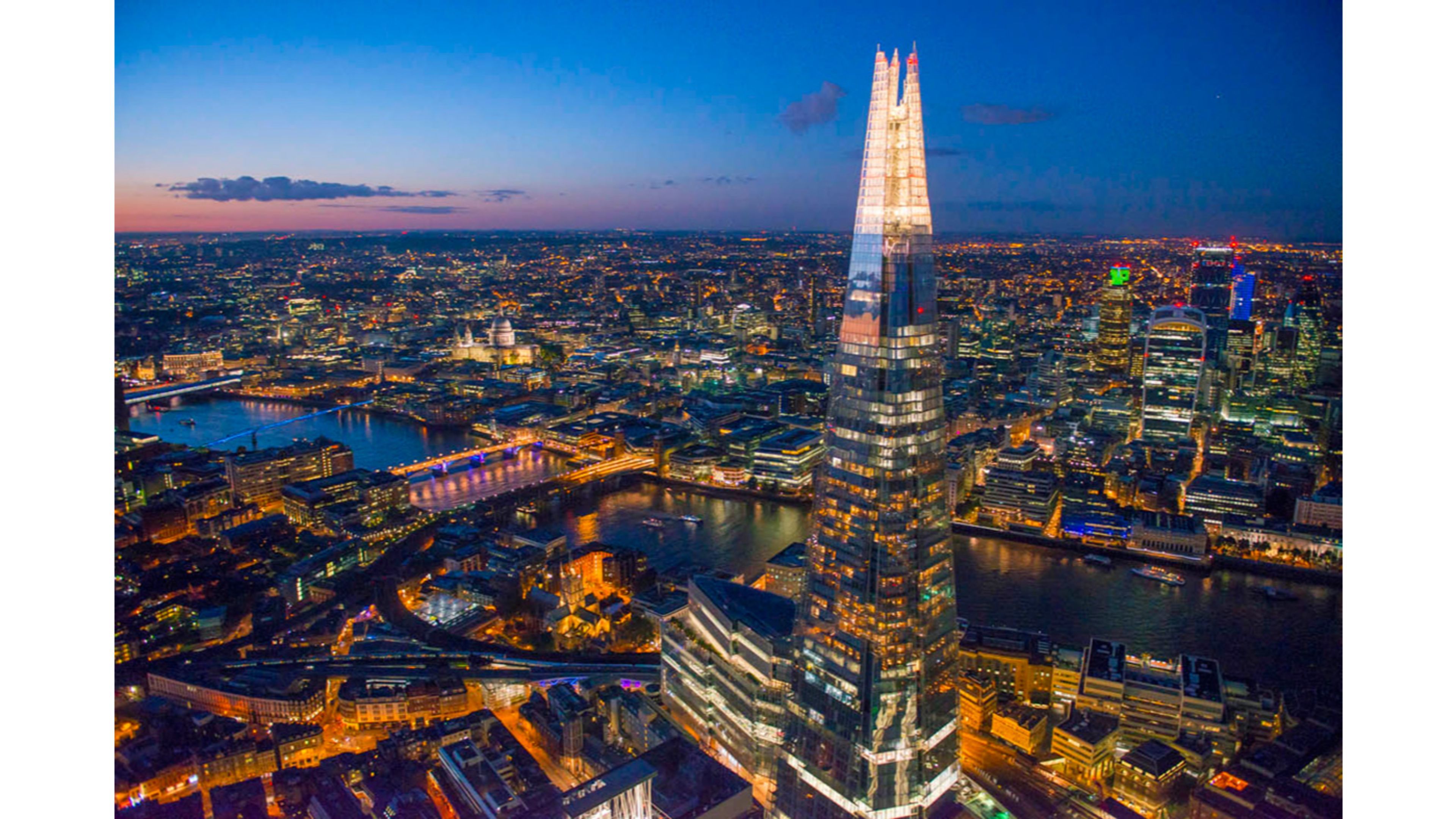 London Wallpapers - Shard London At Night , HD Wallpaper & Backgrounds