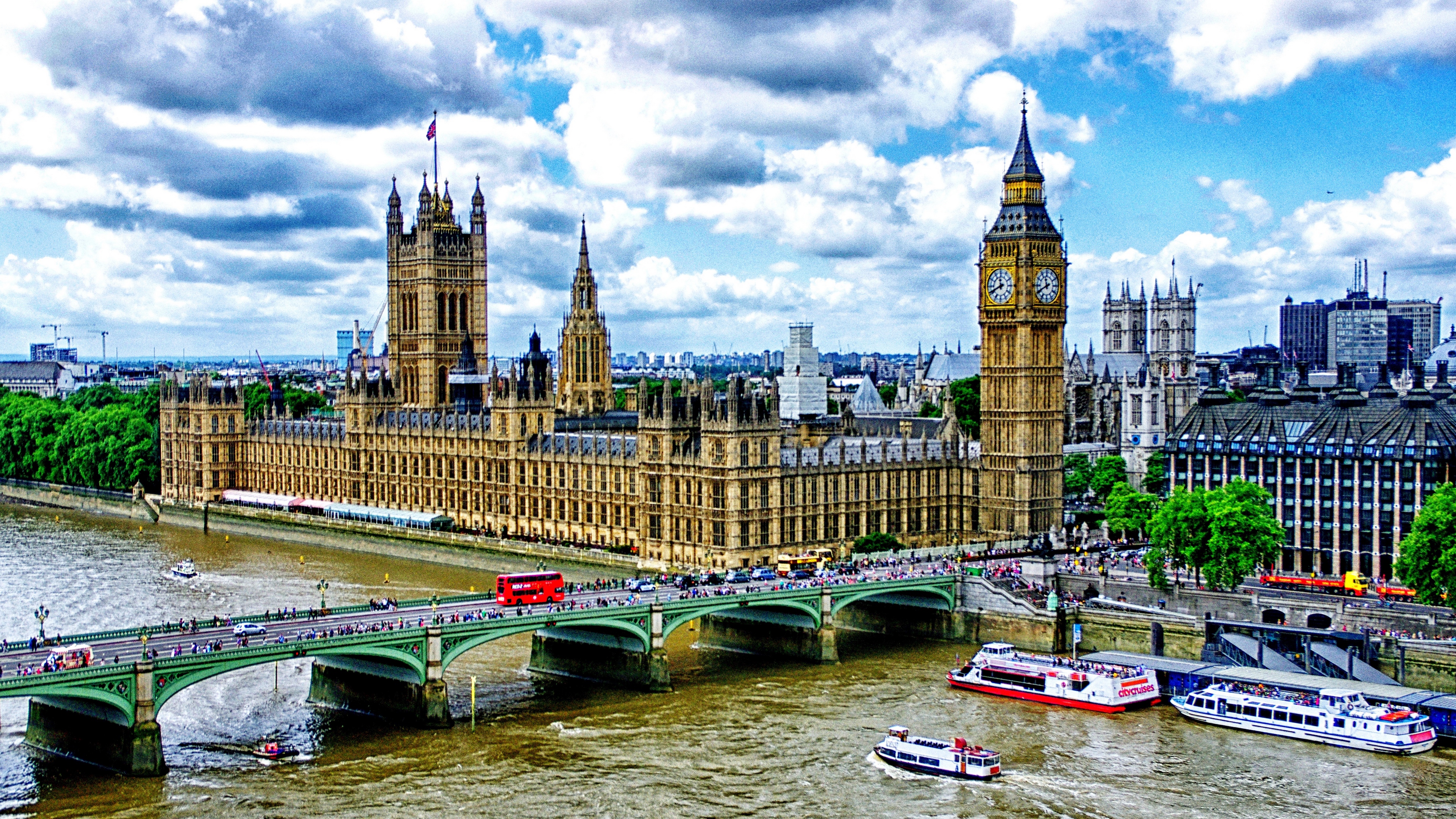 Wallpaper Big Ben, London, Palace Of Westminster, Bridge, - Houses Of Parliament , HD Wallpaper & Backgrounds