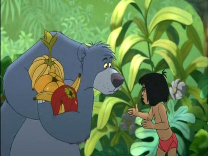 Jungle Book Cartoon Hd Images The 2 Wallpapers - Jungle Book 2 Baloo The Bear , HD Wallpaper & Backgrounds
