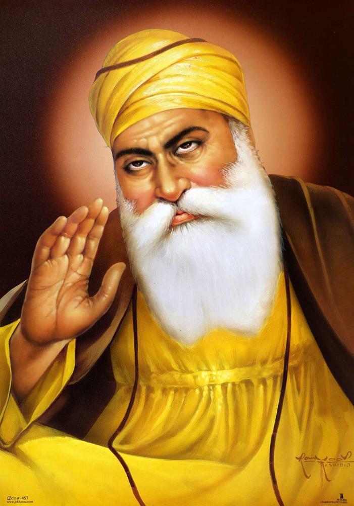 Guru Nanak Dev Ji Hd Wallpaper Download - Happy Guru Nanak Jayanti Wishes , HD Wallpaper & Backgrounds