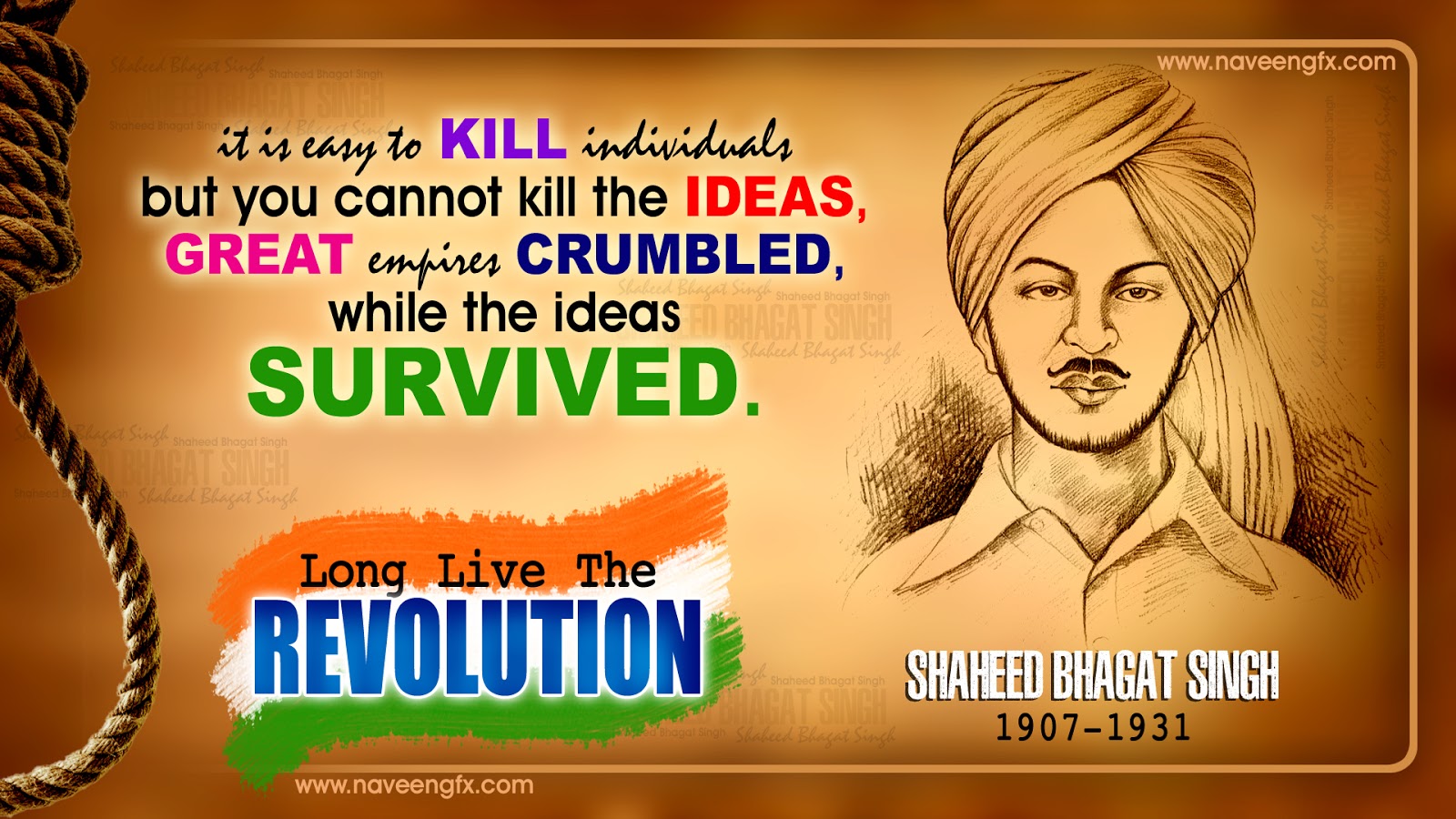 Shaheed - Shaheed Bhagat Singh , HD Wallpaper & Backgrounds