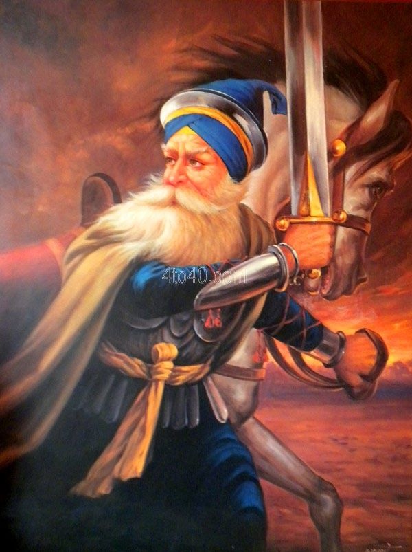 Shaheed Baba Deep Singh Ji - Baba Deep Singh Ji Khanda , HD Wallpaper & Backgrounds