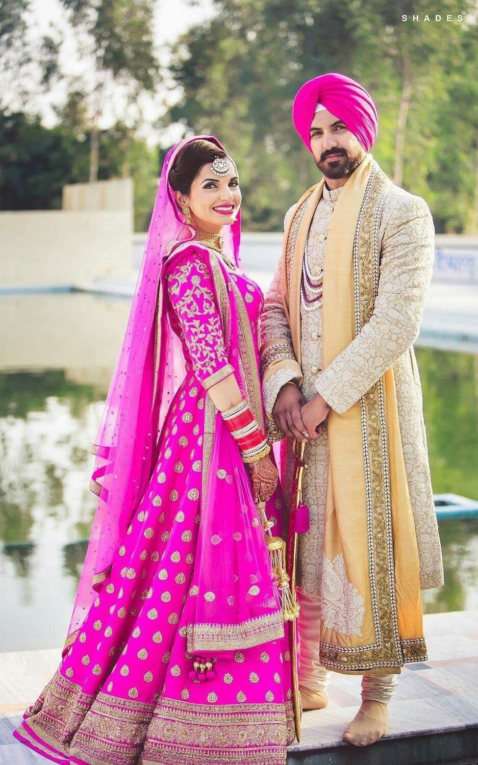 Wedding Photography - Pink Punjabi Bridal Lehenga , HD Wallpaper & Backgrounds