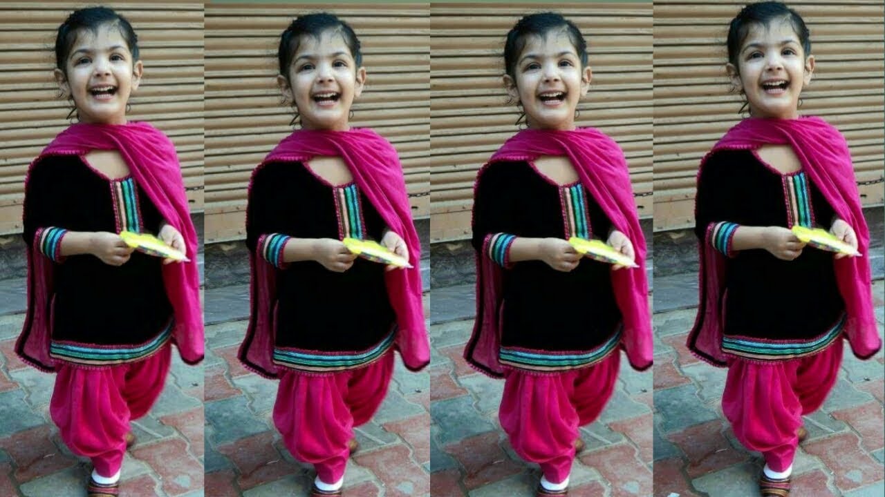 Baby Girls Latest Punjabi Trendy Suit - Salwar Suit For Baby Girl , HD Wallpaper & Backgrounds