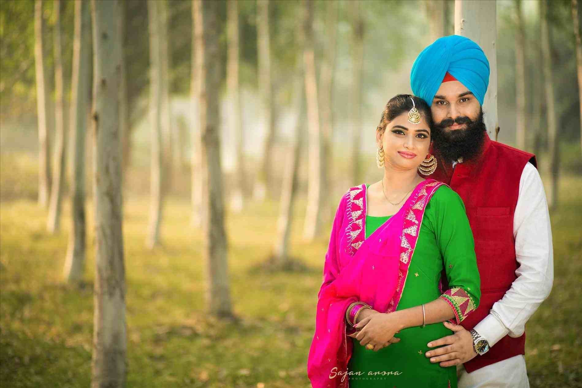 Punjabi Pre Wedding Couple Photography Sardar Weddings - Wedding Candid Photography Punjabi , HD Wallpaper & Backgrounds