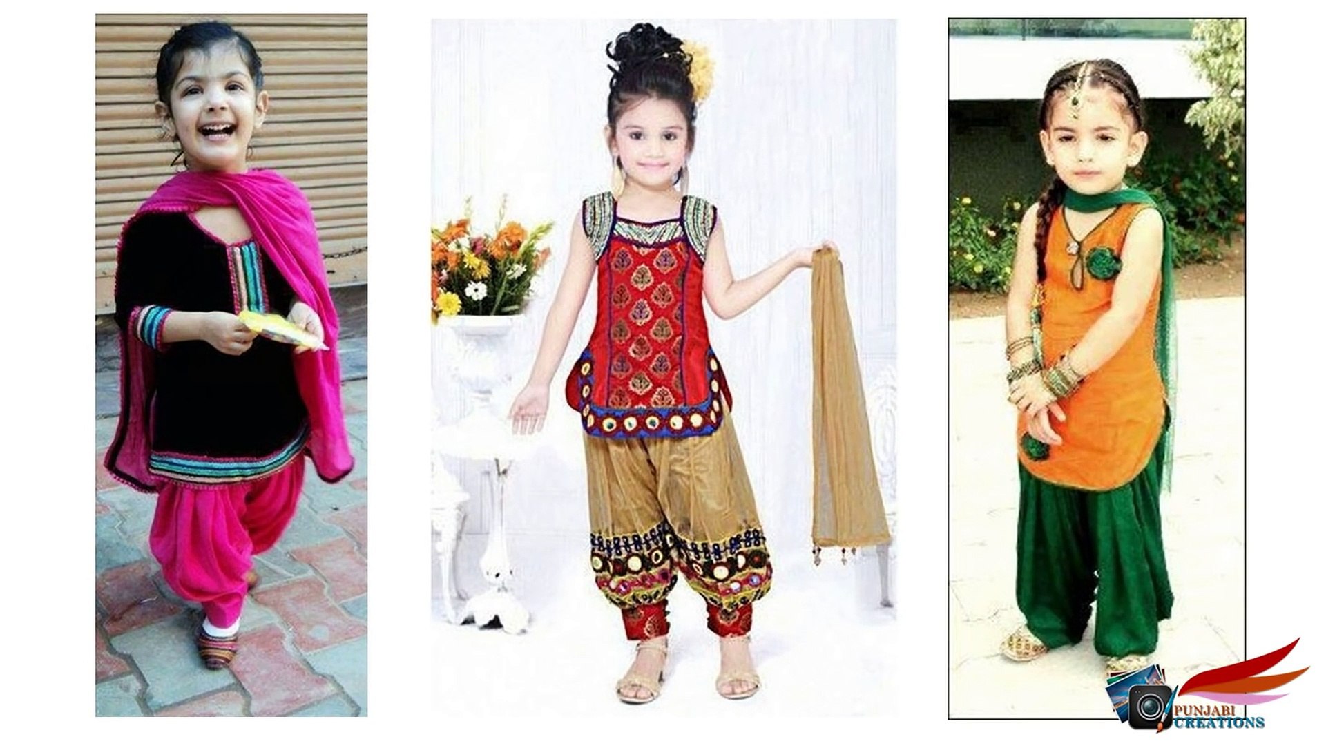Little Girls Punjabi Suit Designs Designer Salwar Suit - Baby Shalwar Kameez Design 2017 , HD Wallpaper & Backgrounds