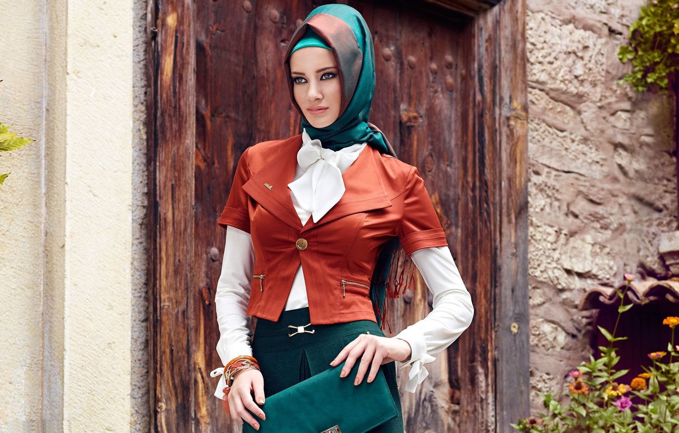 Photo Wallpaper Modern Hijab Clothing, Turk, Girl - Турк Девушка , HD Wallpaper & Backgrounds