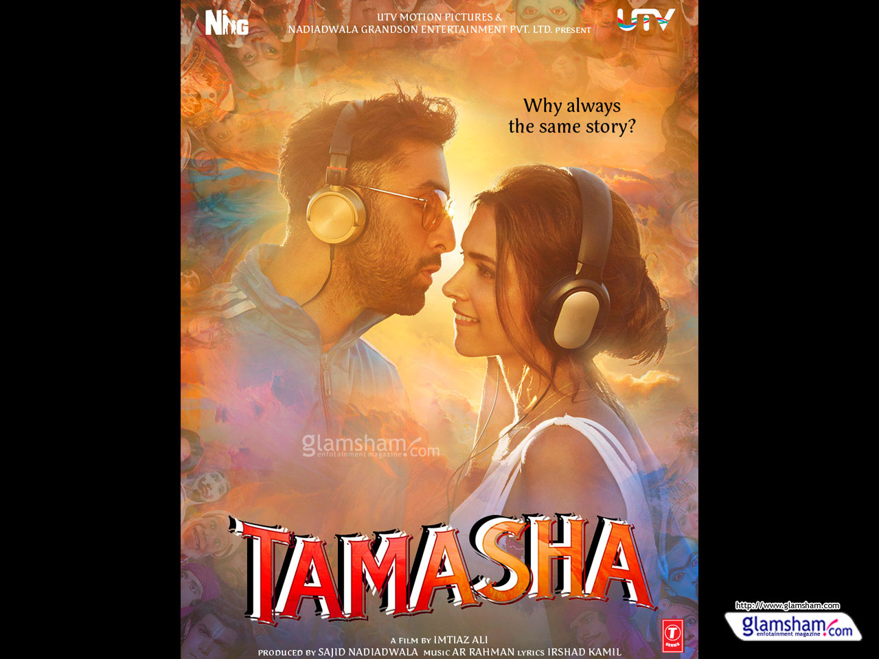 Tamasha Wallpaper - Tamasha Movie Ranbir And Deepika Poster , HD Wallpaper & Backgrounds