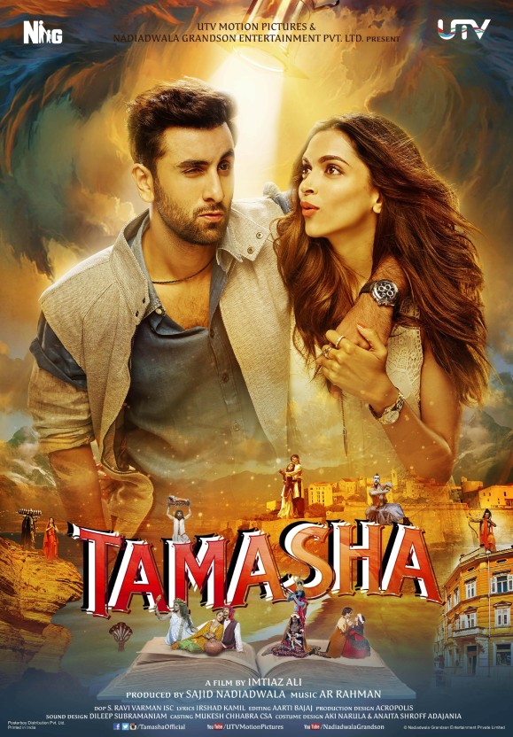 Ranbir- Deepika Paper Print (36 Inch X 24 Inch, Rolled) - Film India Tamasha , HD Wallpaper & Backgrounds