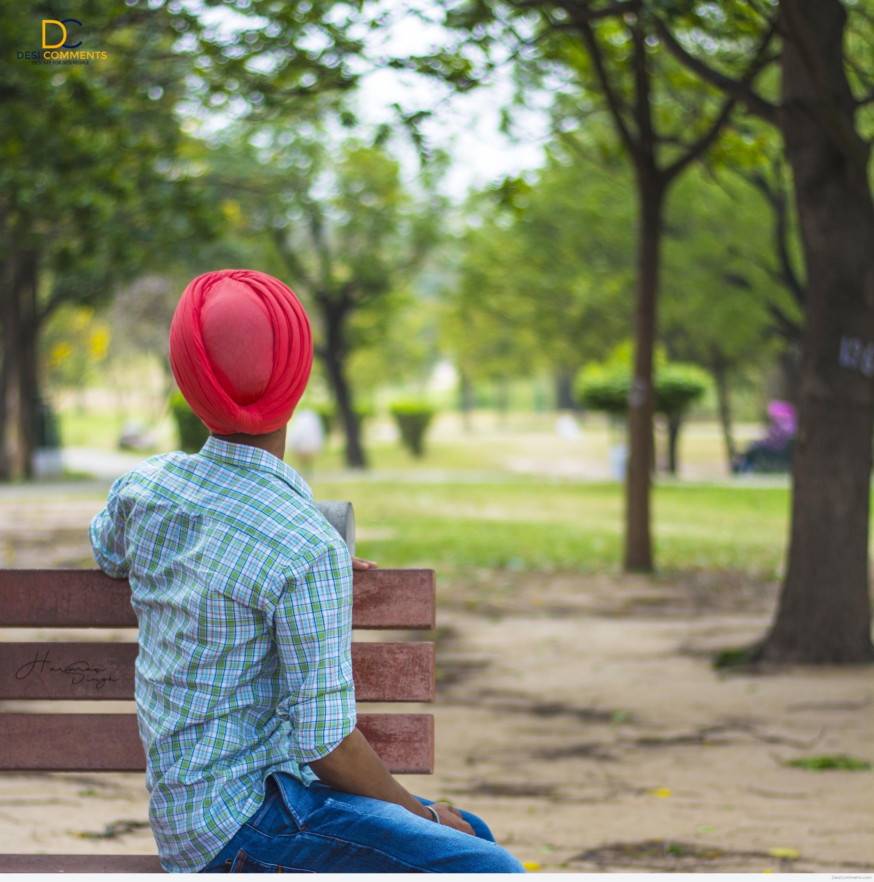 Punjabi - Sardar Pic Back Side , HD Wallpaper & Backgrounds