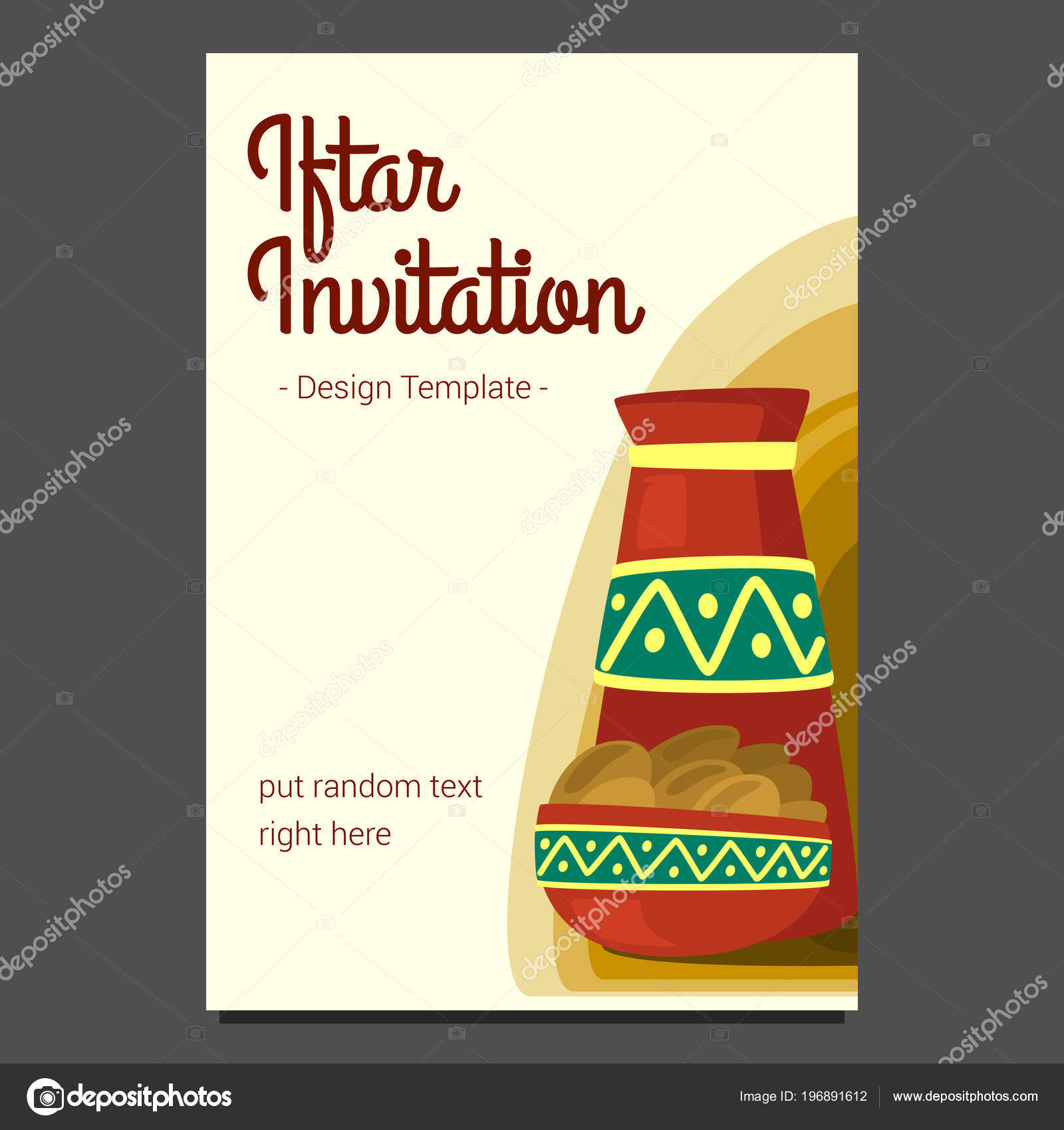 Wallpaper Iftar Holiday Food Stock Vector - Flyer , HD Wallpaper & Backgrounds