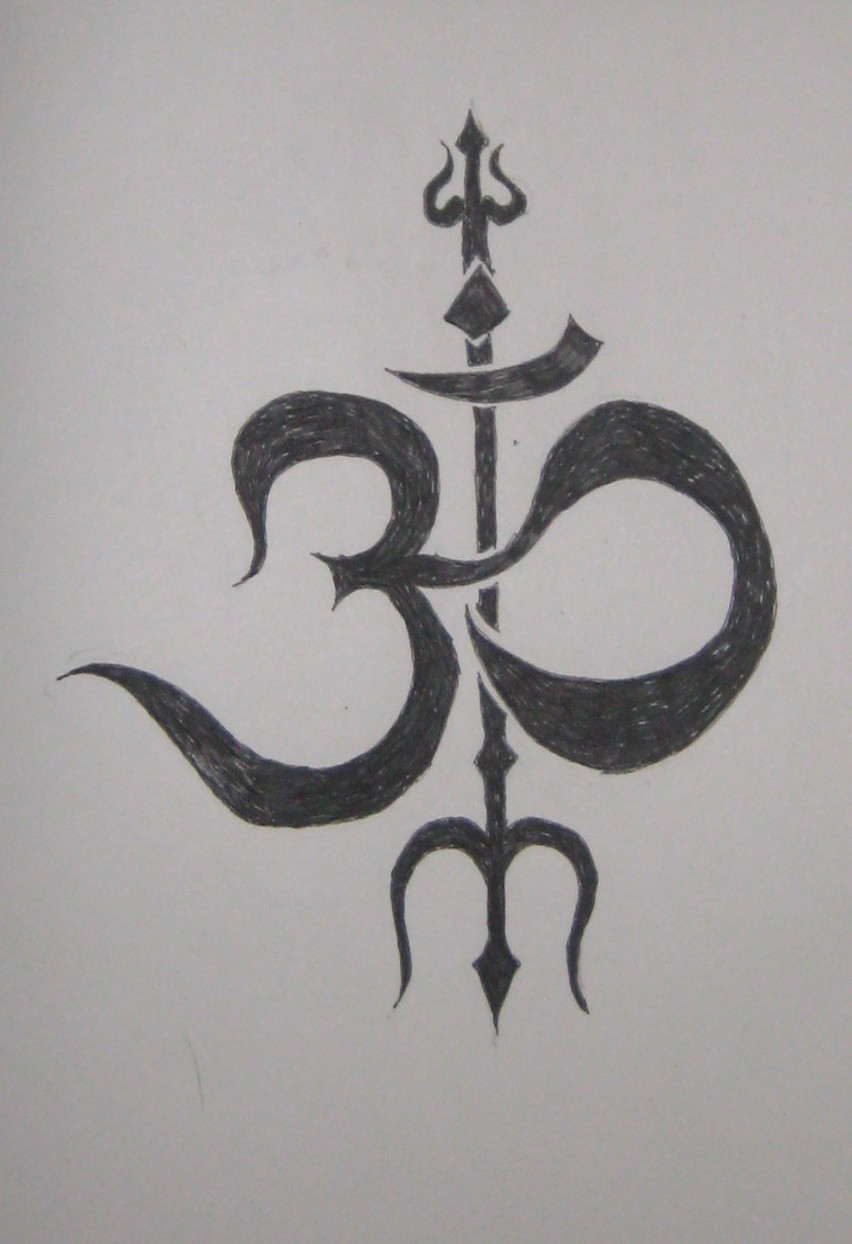 Om Namah Shivaya Hd Wallpaper - Hindu Symbols Tattoo Designs , HD Wallpaper & Backgrounds