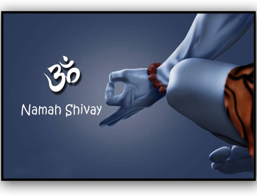 Wall Poster Namah Shivaya X D Cor Home Furnishing Badm - Mahashivratri Quotes In Hindi , HD Wallpaper & Backgrounds