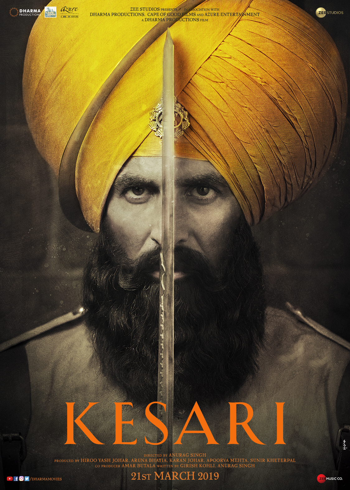 Kesari Movie Poster Hd , HD Wallpaper & Backgrounds