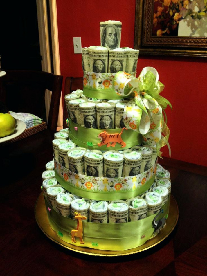 Zoha - Diaper Cake With Money , HD Wallpaper & Backgrounds
