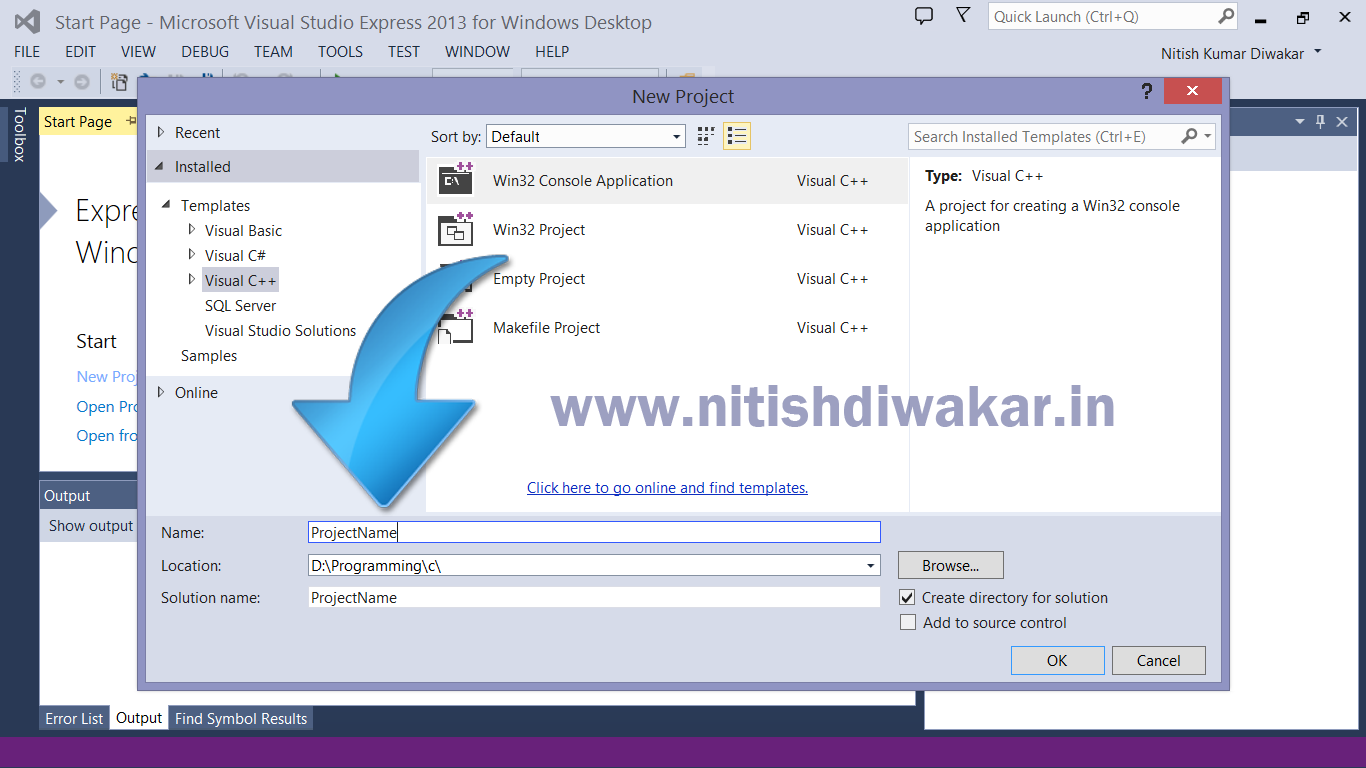 Write Project Name And Click Ok - Visual Basic .net , HD Wallpaper & Backgrounds
