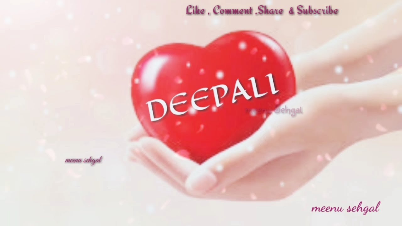 Deepali 💖 Name Whatsapp Status Video - Love , HD Wallpaper & Backgrounds