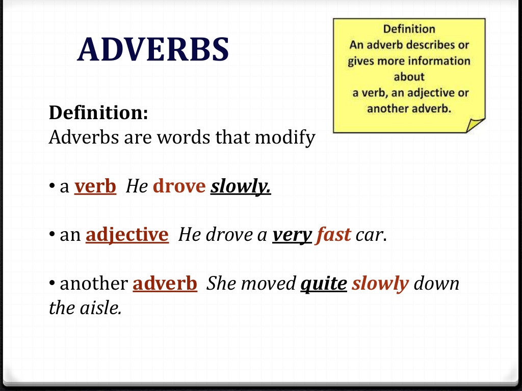 Adverbs grammar